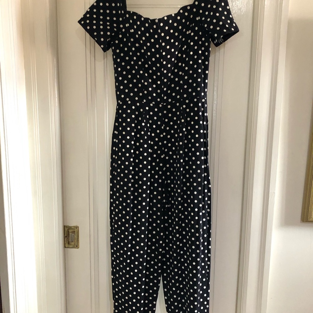 Ashlee jump suit polka dot